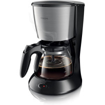 Philips Daily Collection HD7462 Drip Coffee Maker 1.2L 15 Cups, Stainless Steel, Freestanding, Semi-Auto, Black
