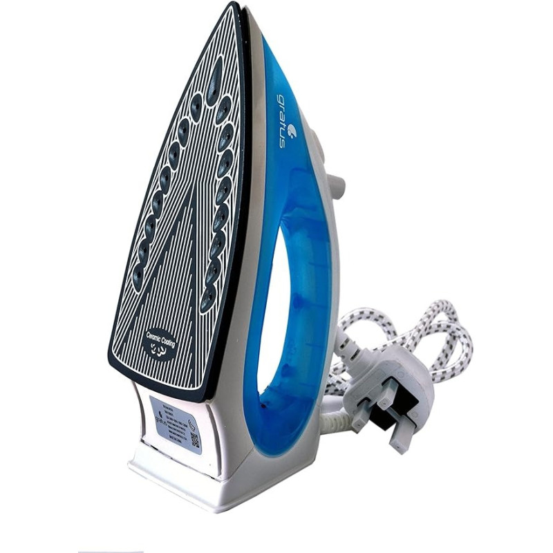 Gratus Steam Iron Ceramic Soleplate And Temperature Control, Blue Colour, GSI1200UC