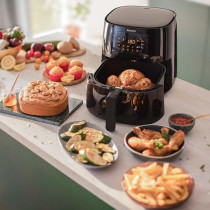 Philips Kitchen Appliances Essential Airfryer Xl 2.65LB / 6.2L Capacity Digital With Rapid Air Technology, Easy Clean Basket, Black Hd9270 / 91