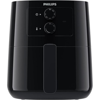 Philips Kitchen Appliances Essential Compact 1.8LB / 4.1L Capacity Airfryer With Rapid Air Technology, Easy Clean Basket, Black HD9200 / 91