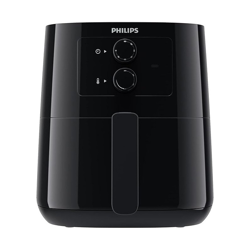 Philips Kitchen Appliances Essential Compact 1.8LB / 4.1L Capacity Airfryer With Rapid Air Technology, Easy Clean Basket, Black HD9200 / 91
