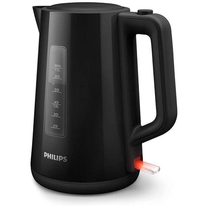 Philips Electric Kettle, 3000 Series, 2200 W, 1.7 Litre Family Size, Black, HD9318 / 21