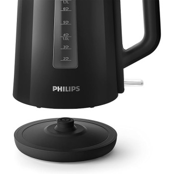 Philips Electric Kettle, 3000 Series, 2200 W, 1.7 Litre Family Size, Black, HD9318 / 21
