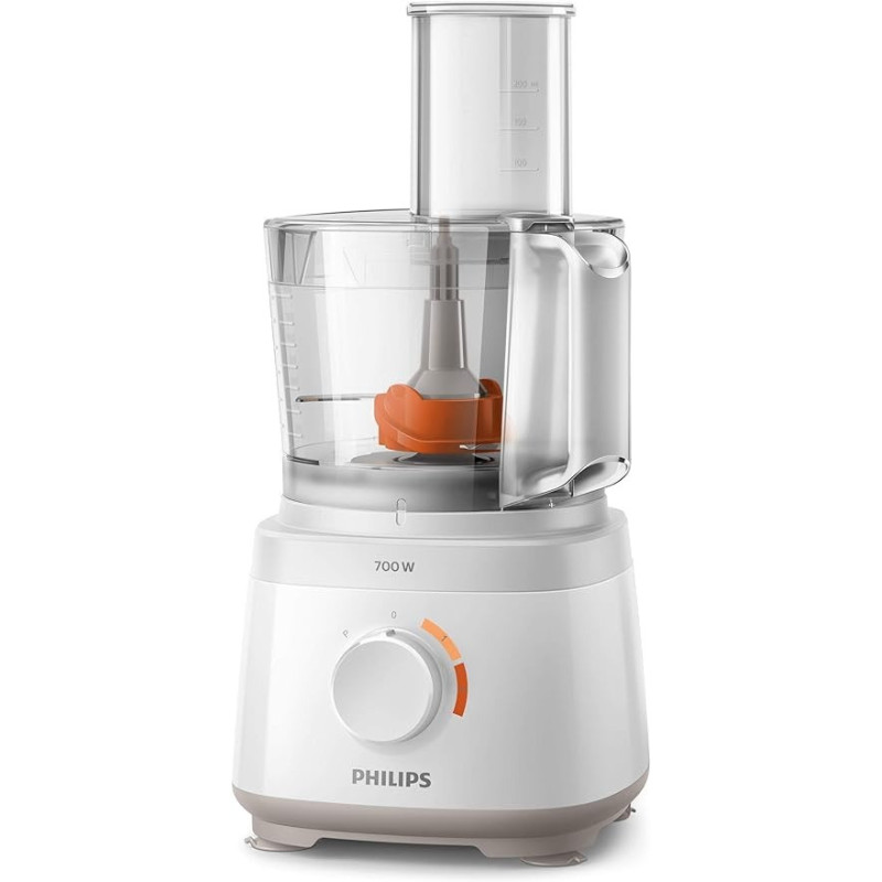 Philips Daily Collection Daily Compact Food Processor, HR7310 / 01, 700W, 16 Functions, IN - Bowl Storage