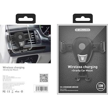 Jellico HO100 Wireless Charger With Gravity Car Mount Holder