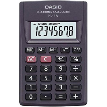 Casio Practical Calculator, Black Colour, Hl-4A