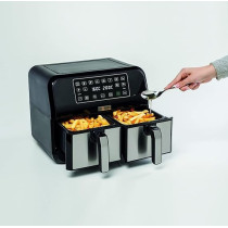 Kenwood Digital Twin Air Fryer 1.7KG Plus 4L XXXl Capacity With Dualzone Technology And Dual Frying Baskets, HFM75.000MB
