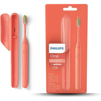 Philips One Battery Toothbrush - Electric Toothbrush IN Miami Coral, Model-HY1100 / 01