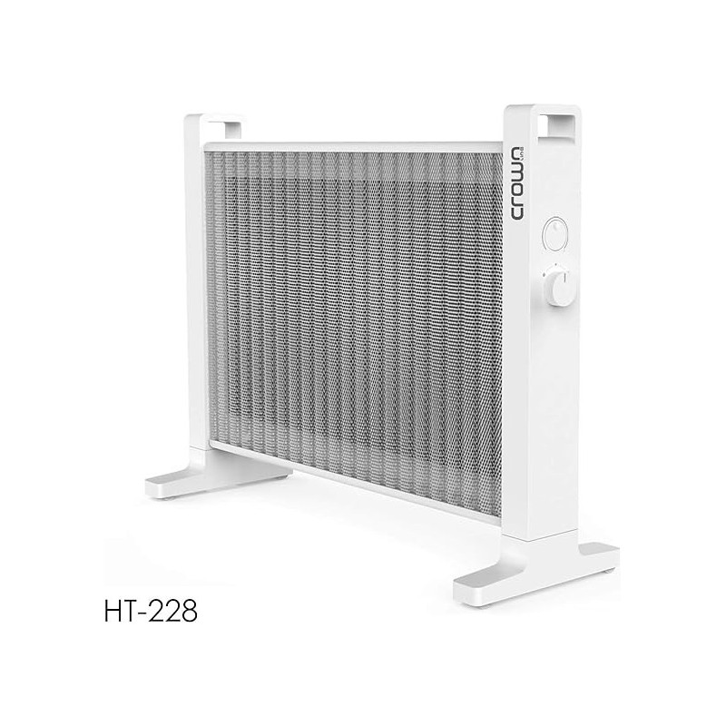 Crownline Panel Mica Heater, White, 4.6 KG, HT-228