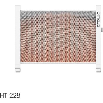Crownline Panel Mica Heater, White, 4.6 KG, HT-228