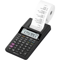 Casio HR8RCBK Mini Printing Calculator, Black Colour