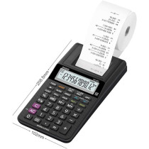 Casio HR8RCBK Mini Printing Calculator, Black Colour