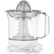 Kenwood Citrus Juicer 40W Juice Extractor With 1L Transparent Juice Jug, Stainless Steel Filter, Dust Cover, 2 Way Rotation, JE290A, White / Clear