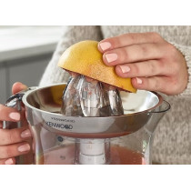 Kenwood Citrus Juicer 40W Juice Extractor With 1L Transparent Juice Jug, Stainless Steel Filter, Dust Cover, 2 Way Rotation, JE290A, White / Clear