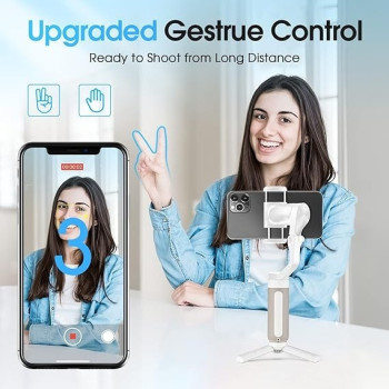 Hohem iSteasy X2, 3-Axis Gimbal Stabilizer For Smartphone - Handheld Foldable Phone Gimbal W / Remote Control, Phone Stabilizer For Iphone 14 Pro Max/13/12/X/XS