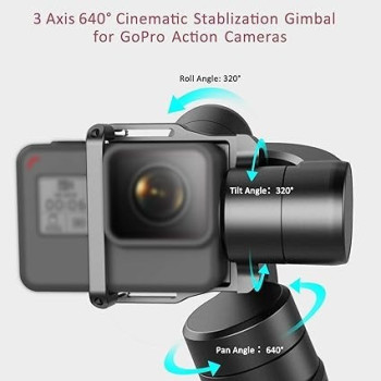 Hohem Isteady Pro 3-Axis Handheld Stabilizer Gimbal For Action Cameras, For Gopro 2018 7/6/5/4/3 / Aee / Sjcam / Yi Cam / Time-Lapse, Auto Panorama, Super Lightweight