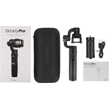 Hohem Isteady Pro 3-Axis Handheld Stabilizer Gimbal For Action Cameras, For Gopro 2018 7/6/5/4/3 / Aee / Sjcam / Yi Cam / Time-Lapse, Auto Panorama, Super Lightweight