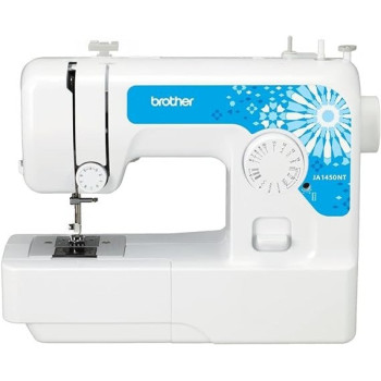 Brother Sewing Machine, JA1450NT, 14 Stitches, Automatic Needle Threader, Led Sewing Light, Instructional DVD Included, White Colour