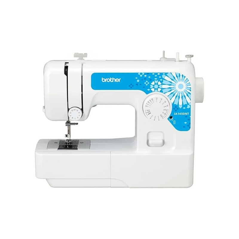 Brother Sewing Machine, JA1450NT, 14 Stitches, Automatic Needle Threader, Led Sewing Light, Instructional DVD Included, White Colour