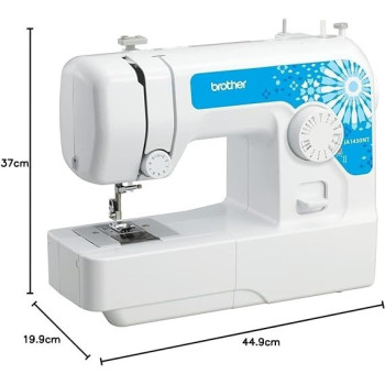 Brother Sewing Machine, JA1450NT, 14 Stitches, Automatic Needle Threader, Led Sewing Light, Instructional DVD Included, White Colour