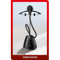 Tefal Pro Style One Upright Garment Steamer, 1.3 Litre, 1650-1960 Watts, Black, Plastic, IT2461M0
