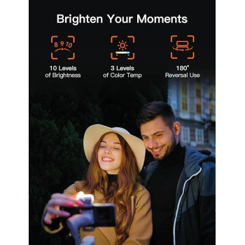 Hohem Isteady XE Kit Gimbal Stabilizer For Smartphone, 3-Axis Phone Gimbal, Magnetic Fill Light, Portable And Foldable, Grey Colour