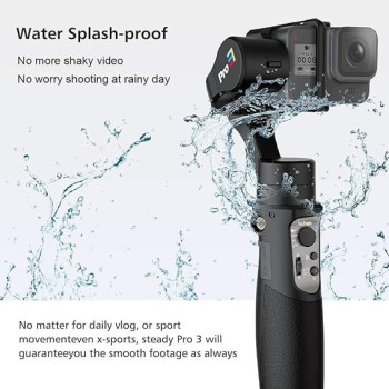 Hohem IPX4 Splash Proof App Remote Control Isteady Pro 3 Handheld 3-Axis Camera Gimbal Stabilizer With Tripod Stand