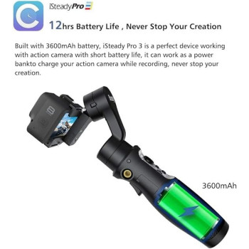 Hohem IPX4 Splash Proof App Remote Control Isteady Pro 3 Handheld 3-Axis Camera Gimbal Stabilizer With Tripod Stand