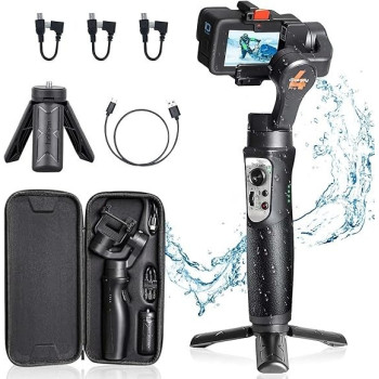 Hohem 3 Handheld Automatic Motion Time Lapse Expert Gimble Stabilizer With 12H Runtime For Action Camera Gopro Hero 7/6/5/4/3, Isteady Pro