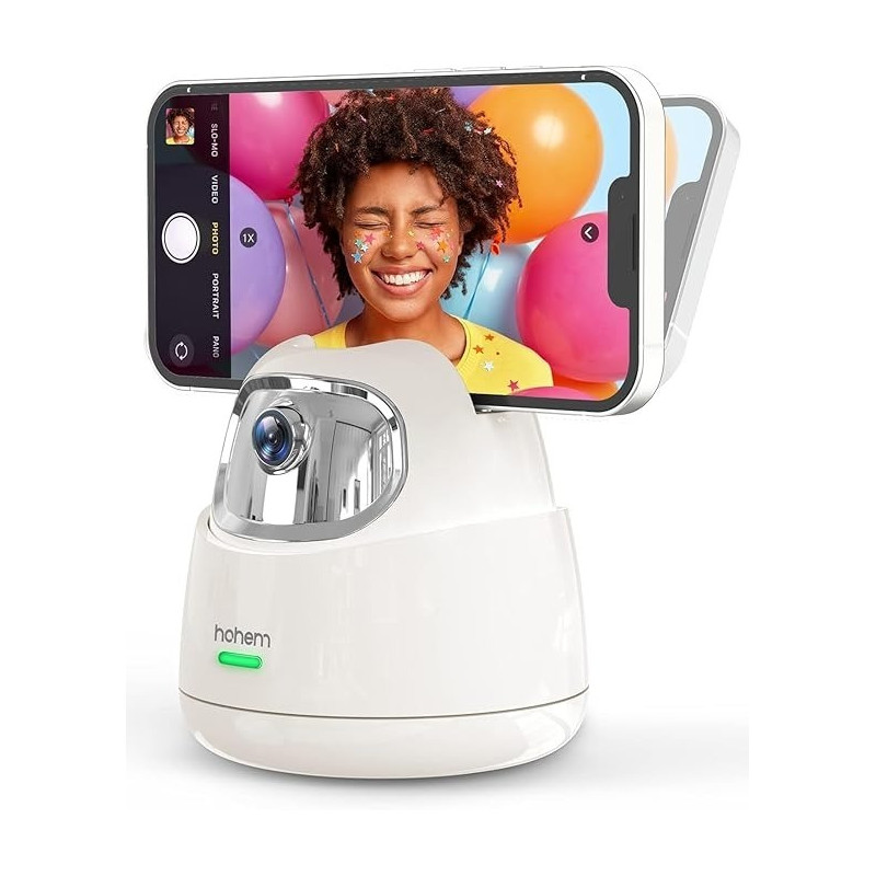 Hohem Auto Face Tracking Tripod, Hohem 360 Degree Smart Shooting Holder, Gesture Control, No App Required, 360 Rotation Selfie Stand For Phones And Tablets