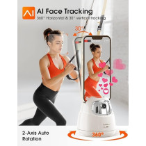 Hohem Auto Face Tracking Tripod, Hohem 360 Degree Smart Shooting Holder, Gesture Control, No App Required, 360 Rotation Selfie Stand For Phones And Tablets