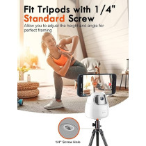 Hohem Auto Face Tracking Tripod, Hohem 360 Degree Smart Shooting Holder, Gesture Control, No App Required, 360 Rotation Selfie Stand For Phones And Tablets