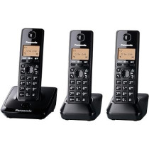 Panasonic Digital Cordless Phone With 3 Headstes KXTG2713, Black, KX-TG2713UE1