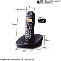 Panasonic KX-TG3611BX Cordless Telephone, Black Colour