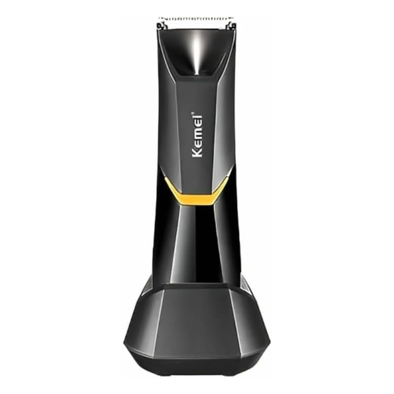 Kemei Professional Body Hair Trimmer For Men And Women, KM-3208 With Led Light, USB Fast Charging And Ceramic Blade Heads, Suitable For Body Private Part Shaving