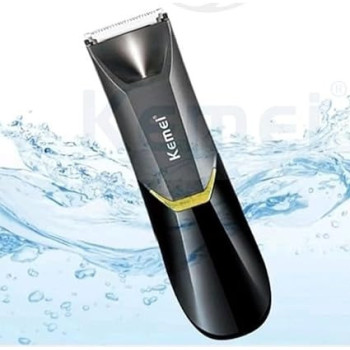 Kemei Professional Body Hair Trimmer For Men And Women, KM-3208 With Led Light, USB Fast Charging And Ceramic Blade Heads, Suitable For Body Private Part Shaving