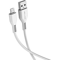 Jellico KDS-30M 1-Meter Micro Cable, Fast Charging 3.1A Usb Type A Male To Micro, White Colour