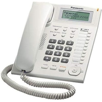 Panasonic Integrated Corded Telephone, KX-TS880MX, White Colour