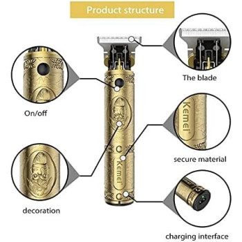 Kemei Professional Hair Trimmer, Golden Colour