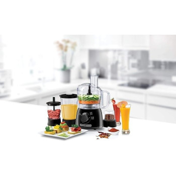 Black And Decker 400W 29 Function Food Processor With Blender, Mincer And Grinder, Black Colour, KR43-B5