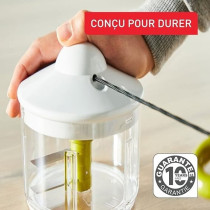 Tefal Non Electric 500Ml Manual Chopper, Transparent / White / Green, K1330404