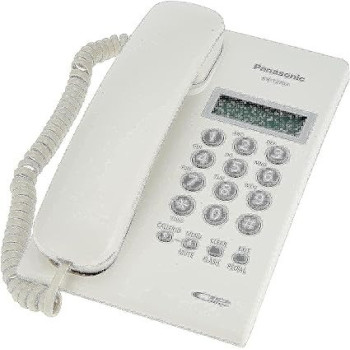 Panasonic KX-T7703X Caller ID Display Telephone, White Colour