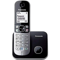 Panasonic KX-TG6811 Single Dect Cordless Phone, Black / Grey