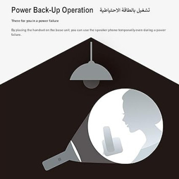 Panasonic KX-TG6811 Single Dect Cordless Phone, Black / Grey