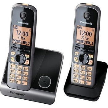 Panasonic KX-TG6712UE1 Cordles Phone, Black Colour