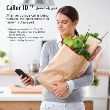 Panasonic KX-TG6712UE1 Cordles Phone, Black Colour