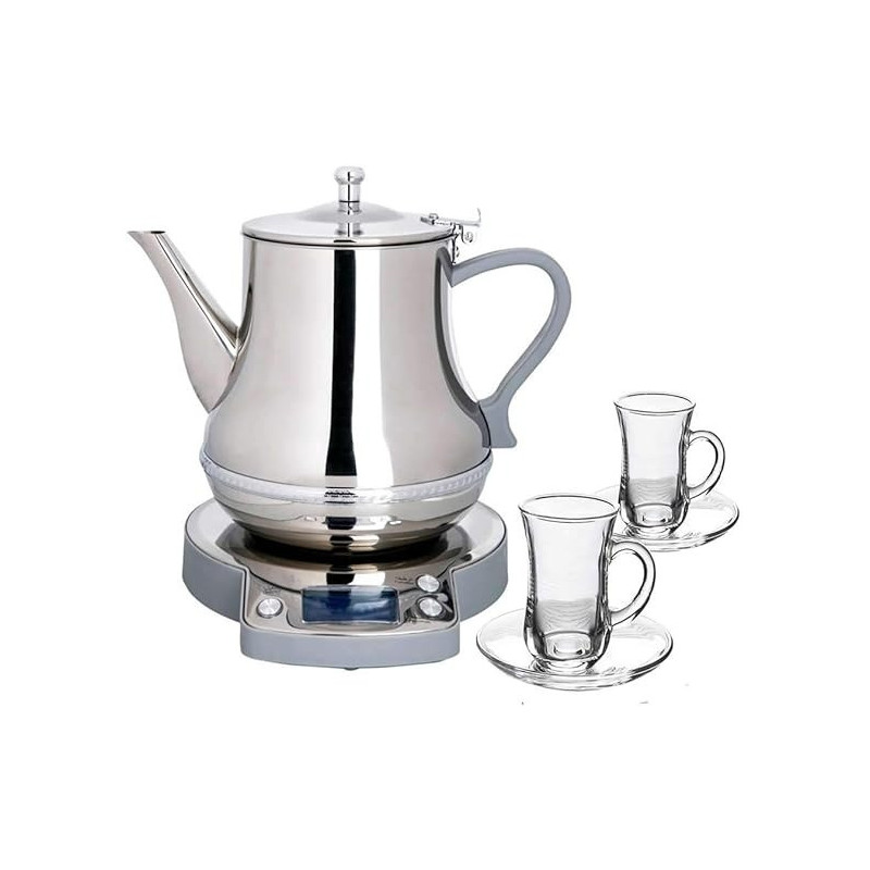 Crownline Karak Tea Maker, KT-188, Silver Colour