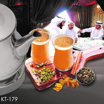 Crownline Karak Tea Maker, KT-188, Silver Colour
