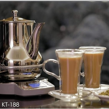 Crownline Karak Tea Maker, KT-188, Silver Colour