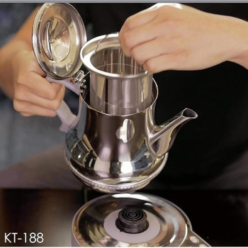 Crownline Karak Tea Maker, KT-188, Silver Colour